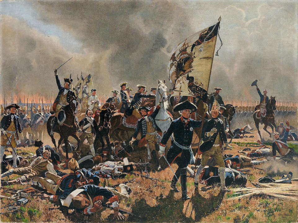 Friedrich II in der Schlacht bei Zorndorf