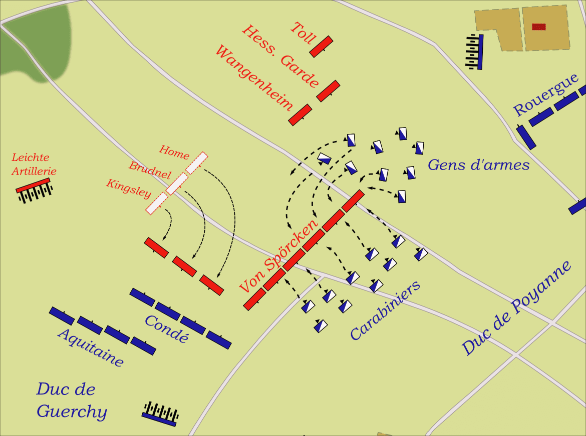 French cavalry third attack