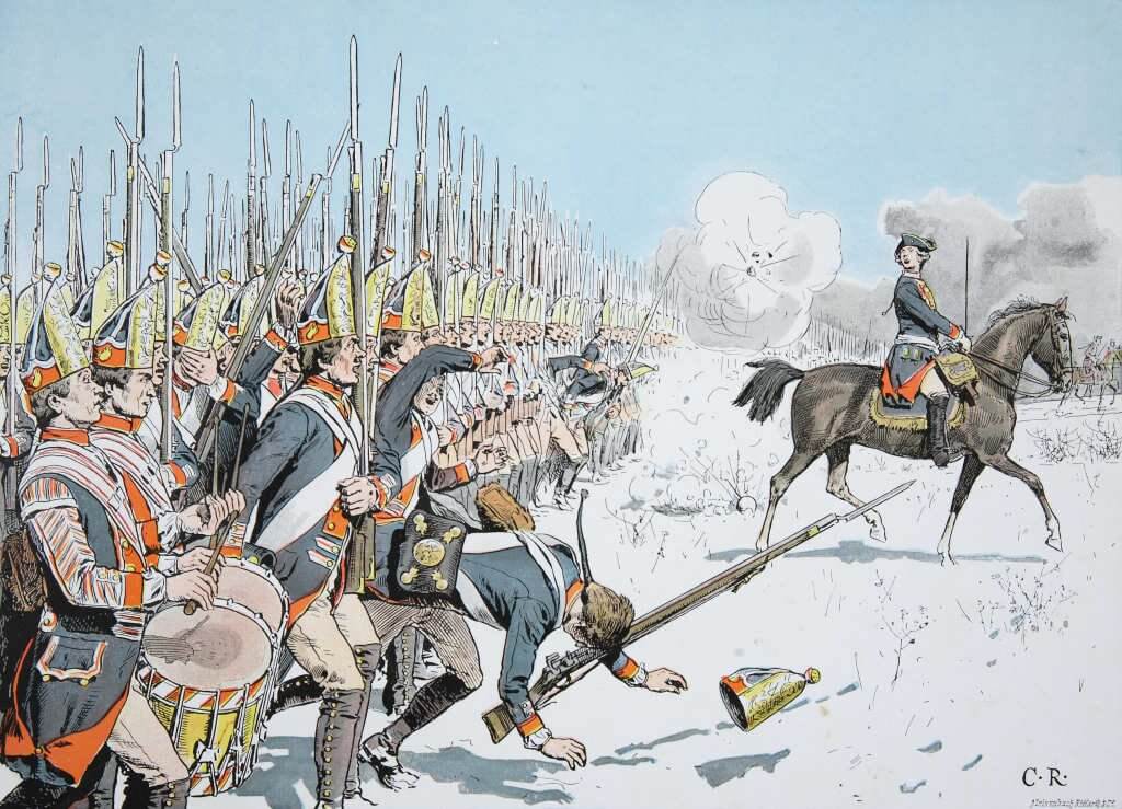 Prussian infantry at Leuthen