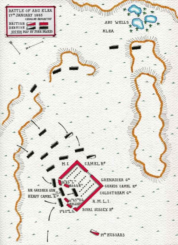 Abu Klea battle map